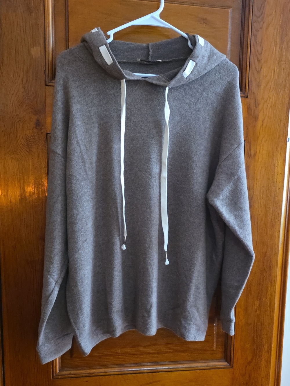 Zenana Outfitters Hacci Brushed Braided Hoodie